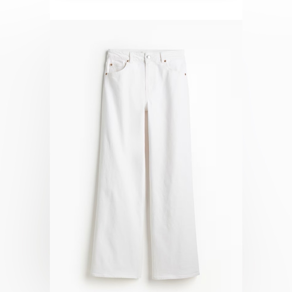 H&M White Flare Jeans